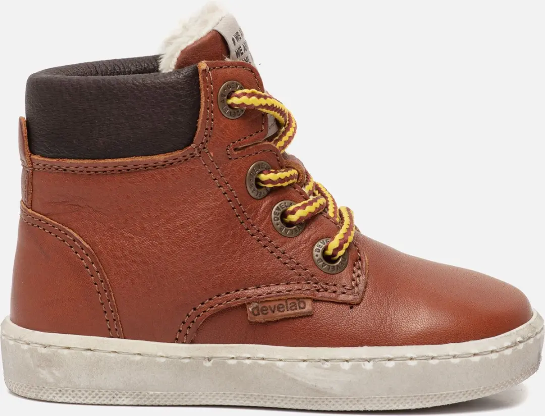Develab Babyschoenen cognac Leer