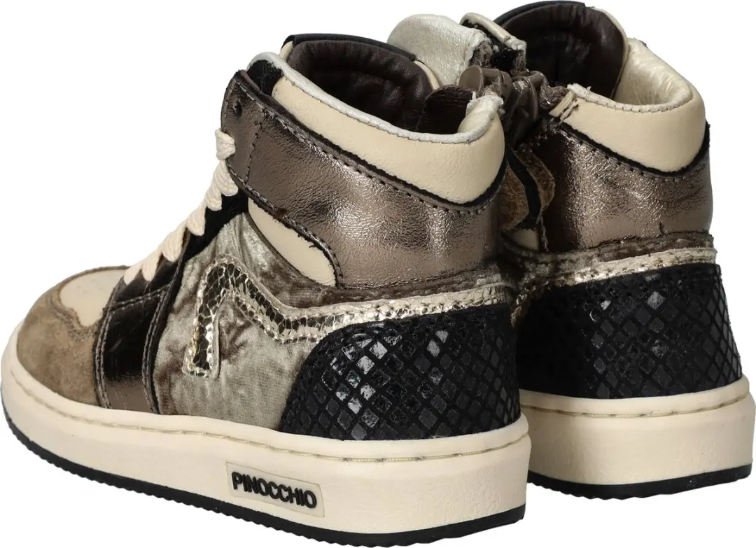 Pinocchio P1765 Sneakers Meisjes - Taupe Maat 25 - afbeelding 4 van 6