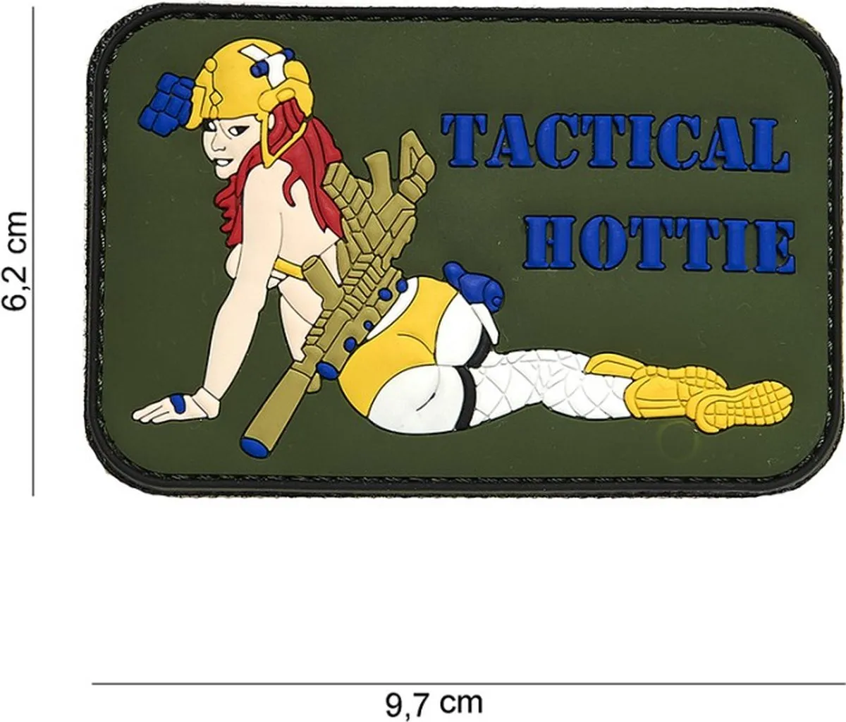 101 Inc Embleem 3D PVC Tactical Hottie Groen