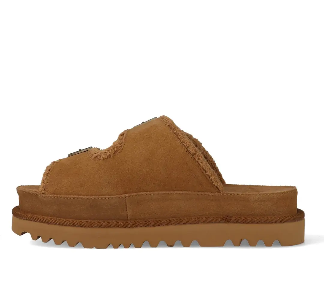 Warmbat Dysart Suede Dames Sandalen Cognac - afbeelding 5 van 6