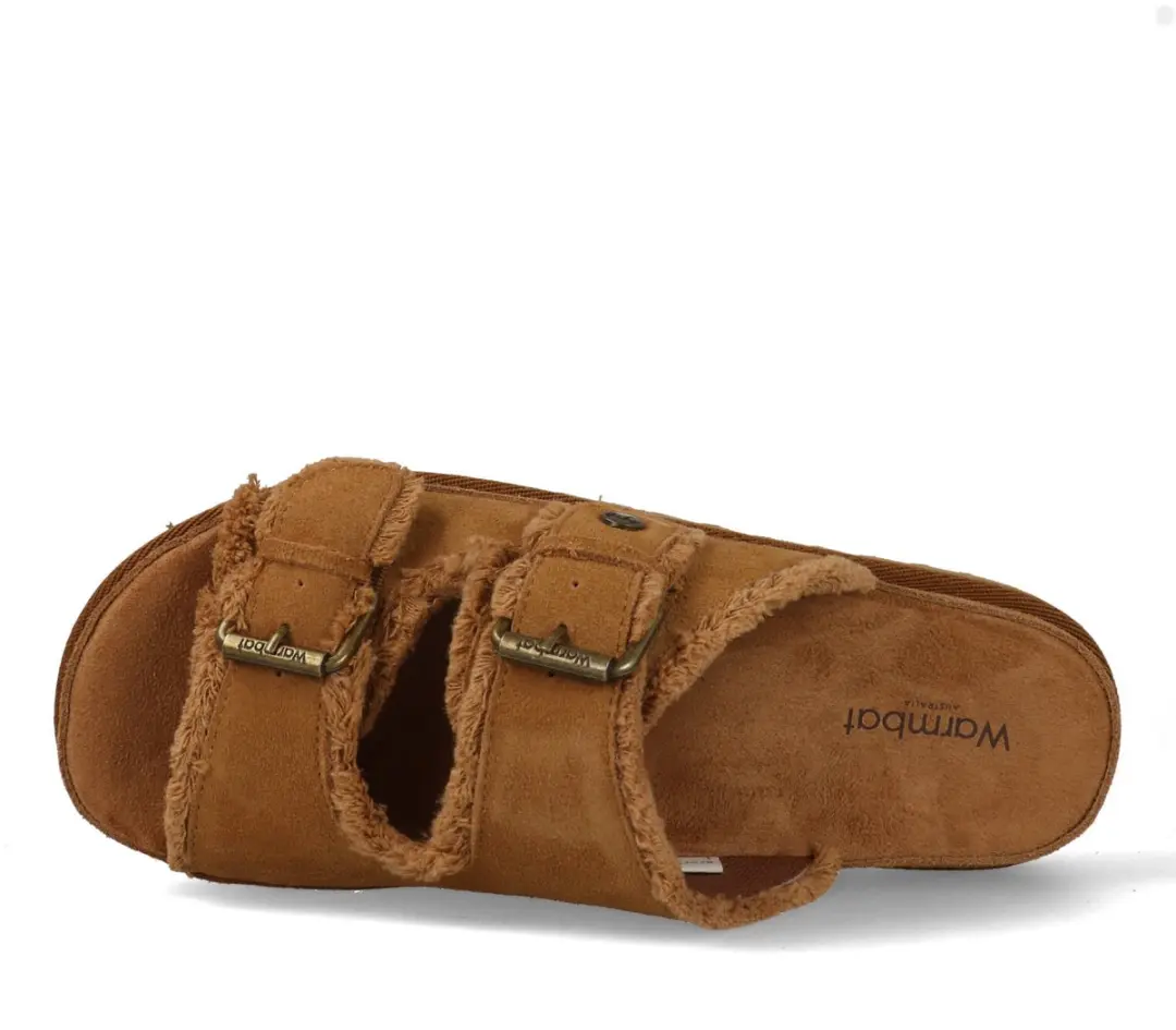 Warmbat Dysart Suede Dames Sandalen Cognac - afbeelding 6 van 6
