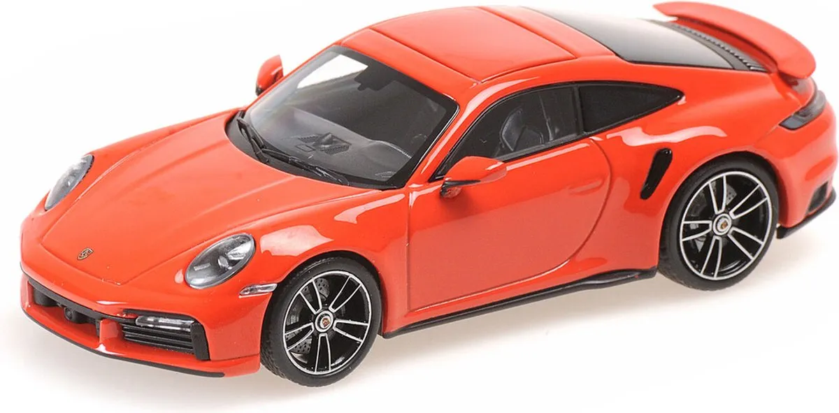 Porsche 911 Turbo S Minichamps 1:43 Model - Lava Orange