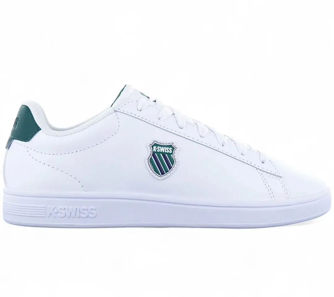 K-Swiss Classic Court Shield 2 II - Heren Sneakers Schoenen Wit 04412-130-M , Maat: EU 44.5