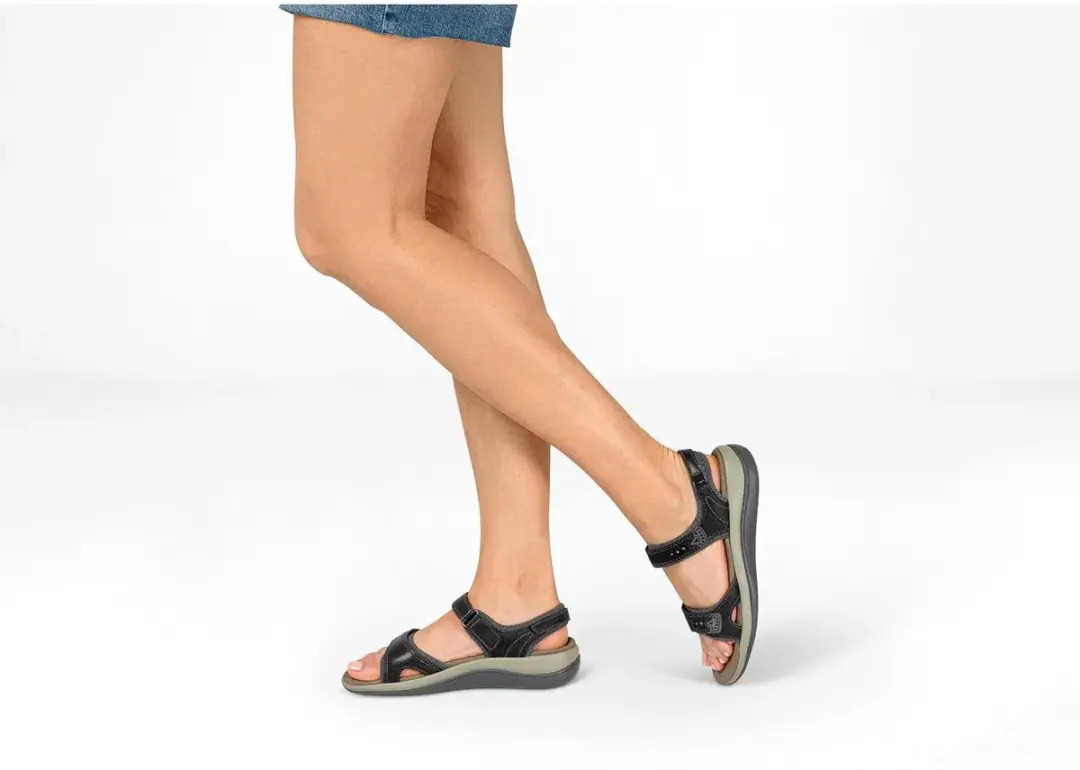 Orthofeet Malibu Damessandalen 41 - Zwart - afbeelding 2 van 2