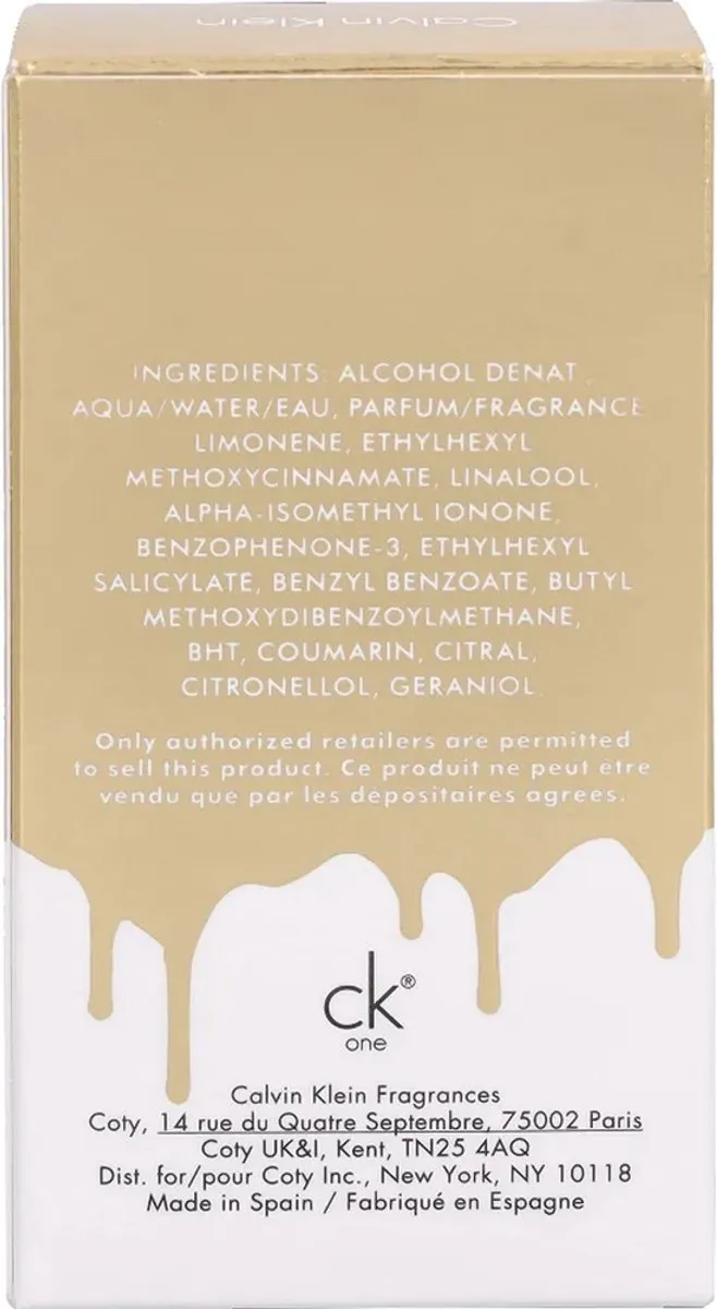 Calvin Klein CK One Gold Eau de Toilette 50ml