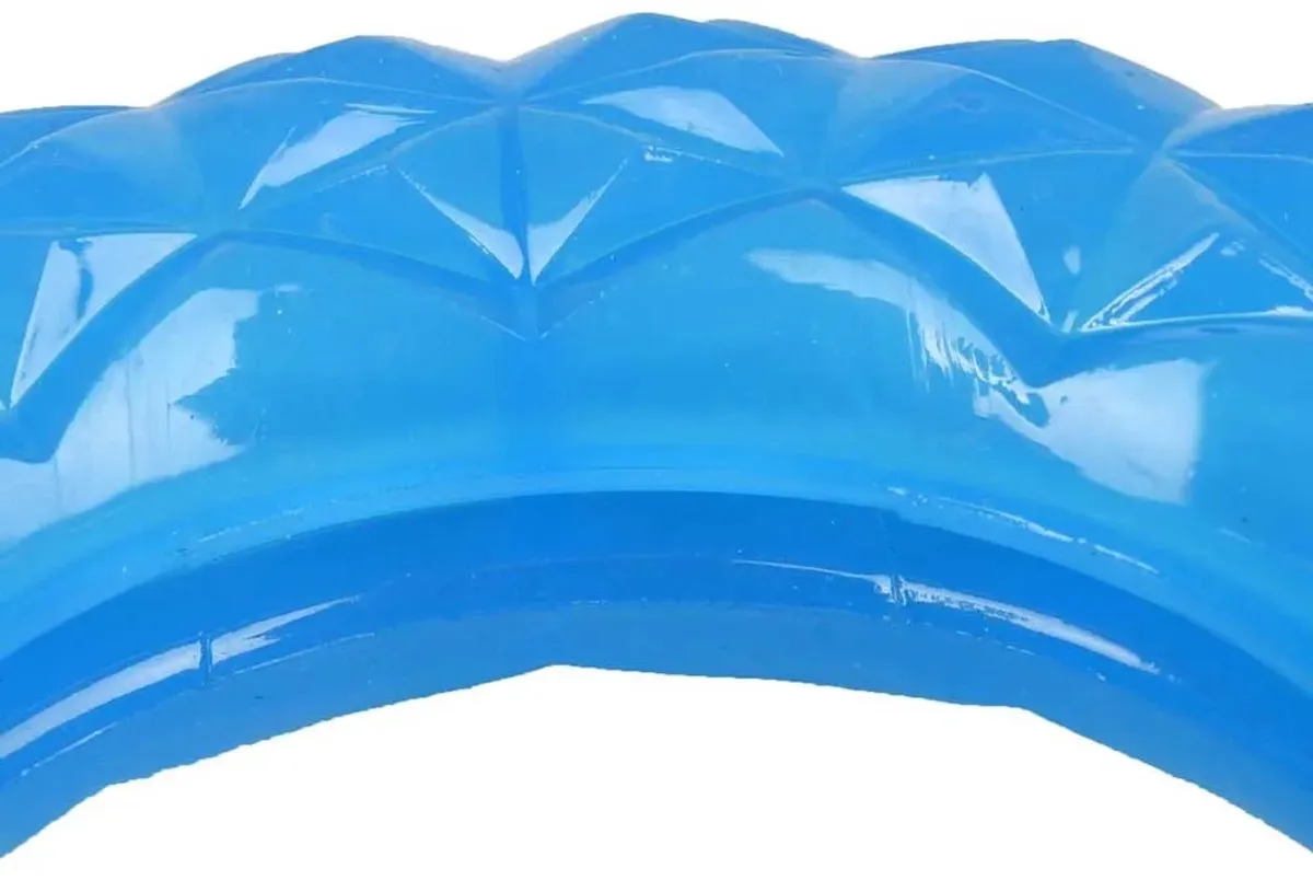 Flamingo Crystal Ring Feeder Hondenspeelgoed - Blauw 22cm