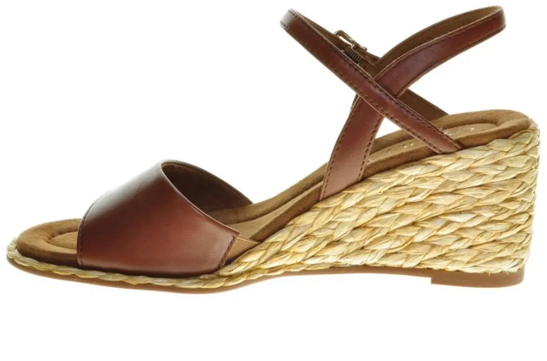 Caprice Sandalen Cognac Nappa Wedge maat 39 - afbeelding 3 van 6