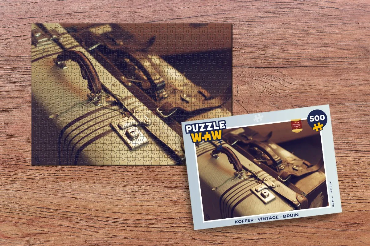 PuzzleWow Vintage Legpuzzel 500 Stuks - Multicolor
