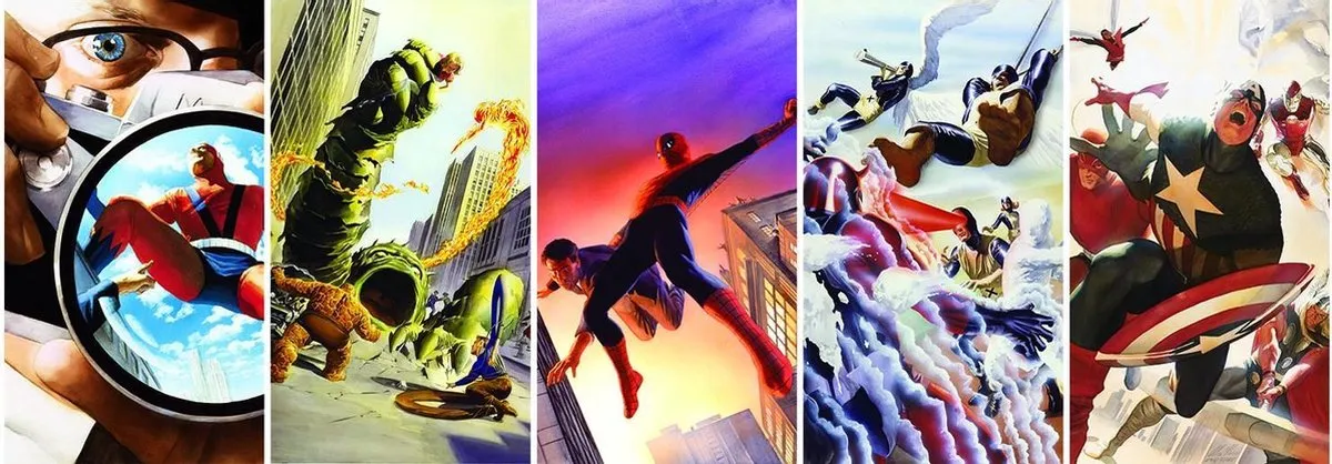 Marvel Panorama Puzzle 1000 Stuks - Multicolor