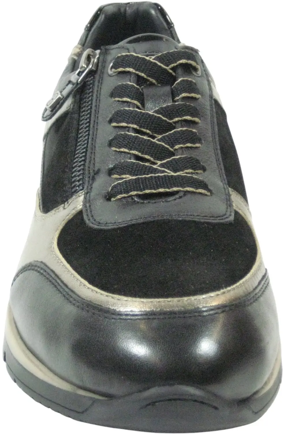 Helioform 249.007 Dames sneaker Extra breed Zwart/Combi