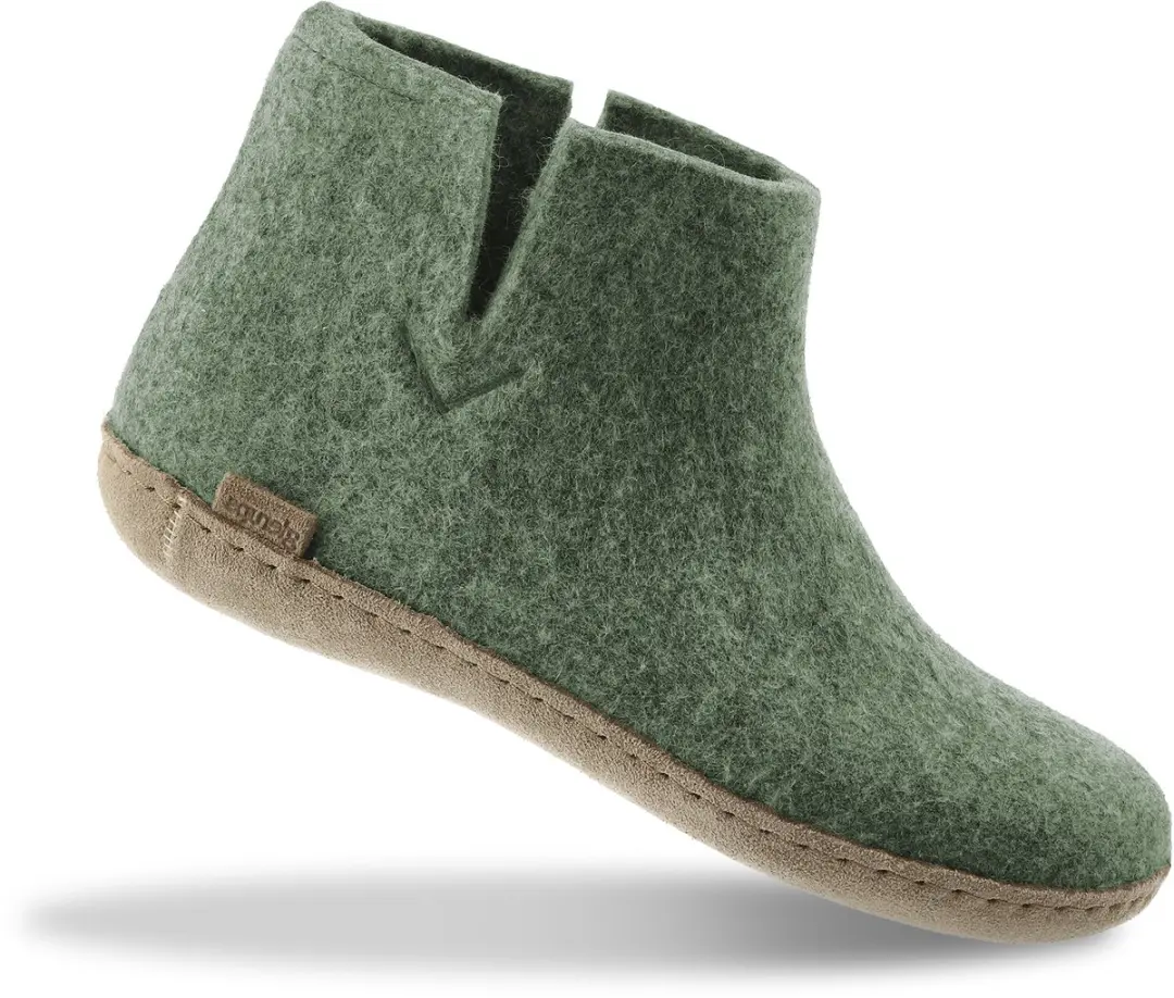 Glerups G-14 Hoge Wollen Sloffen Mos Groen - afbeelding 4 van 6