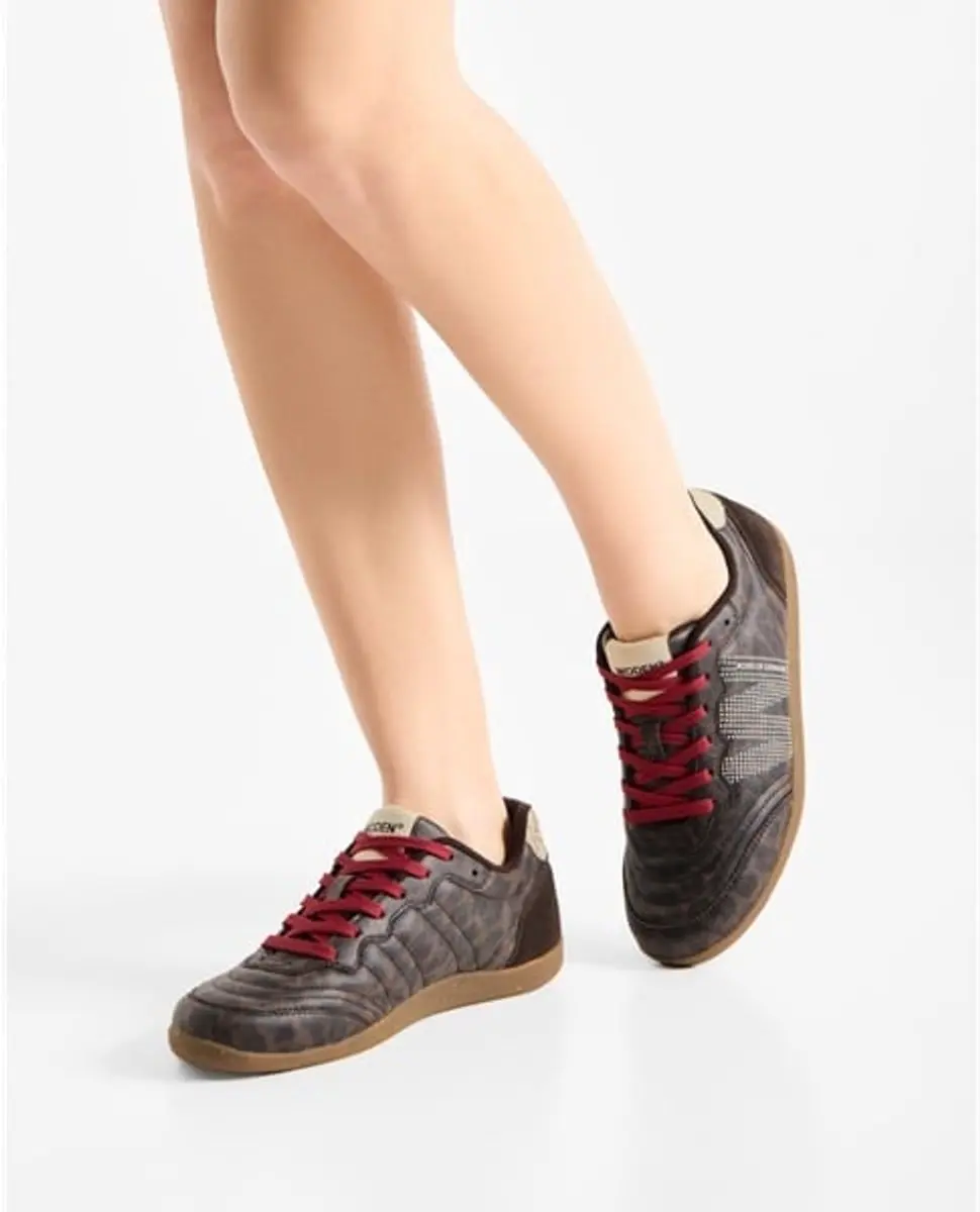 Woden Nanna dames sneakers Dark Leopard - afbeelding 5 van 6