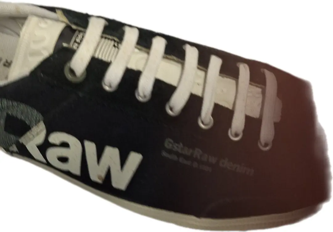 G-STAR RAW-BLAZON-BLACK-CANVAS SNEAKER-SIZE 42