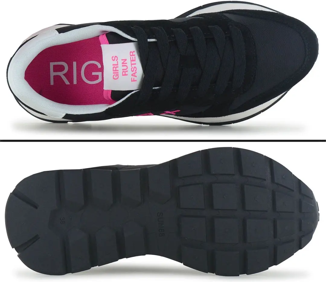 SUN68 Ally Solid - Dames Sneakers Schoenen Zwart Z36201-1162 , Maat: EU 39 - afbeelding 6 van 6