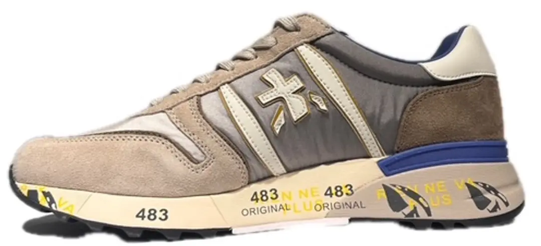 Premiata Lander Sneakers VAR.8010 Beige Combi - afbeelding 2 van 2
