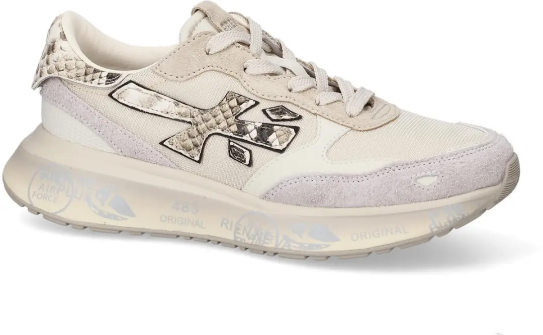 Premiata Lauryn Sneakers Beige/Python - afbeelding 2 van 6