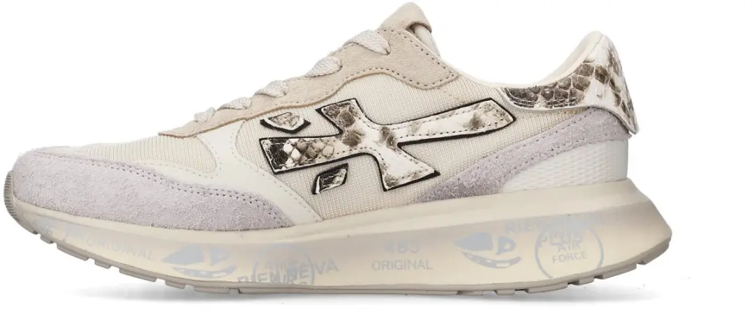 Premiata Lauryn Sneakers Beige/Python - afbeelding 5 van 6