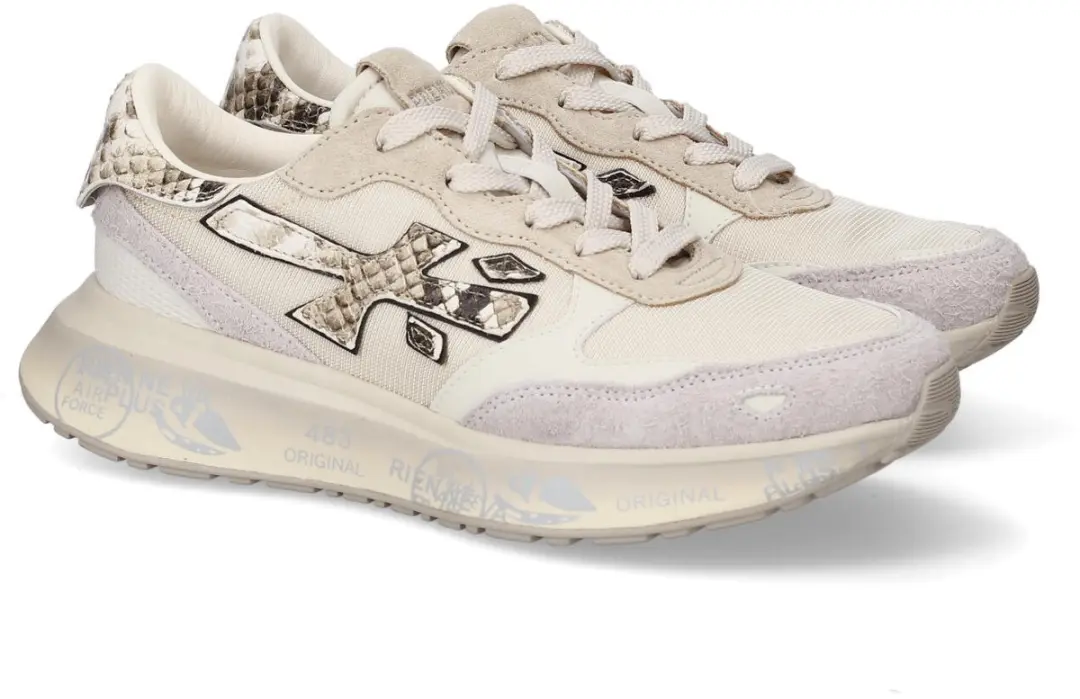Premiata Lauryn Sneakers Beige/Python