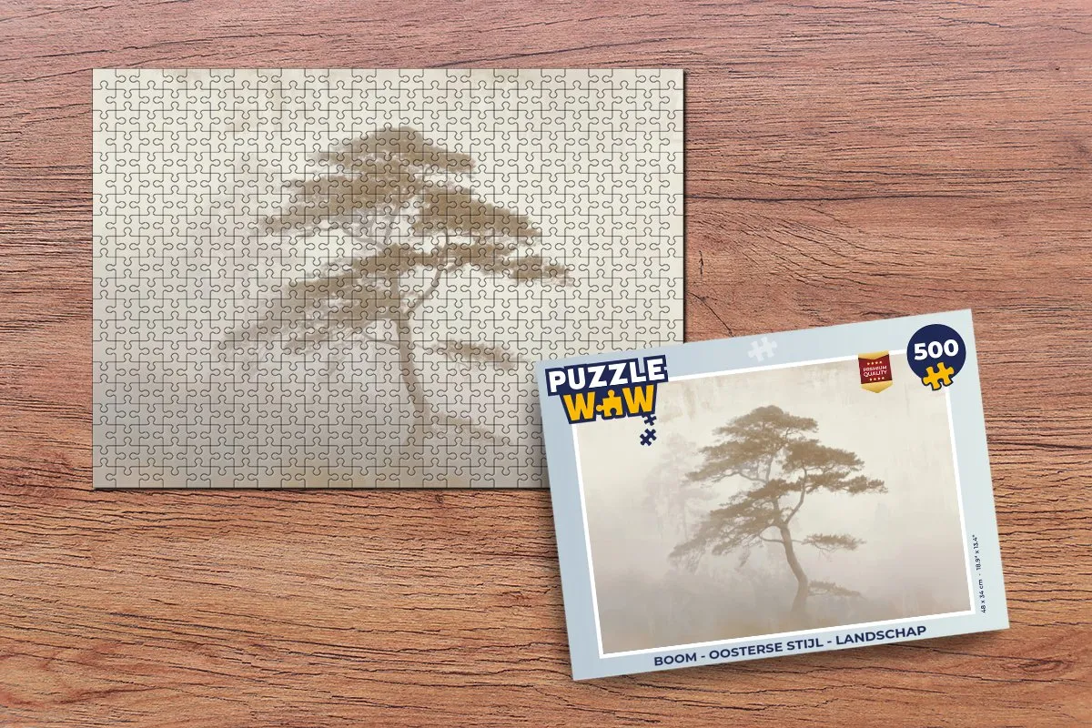 PuzzleWow Boom Landschap Legpuzzel 500 Stuks - 8721406846550