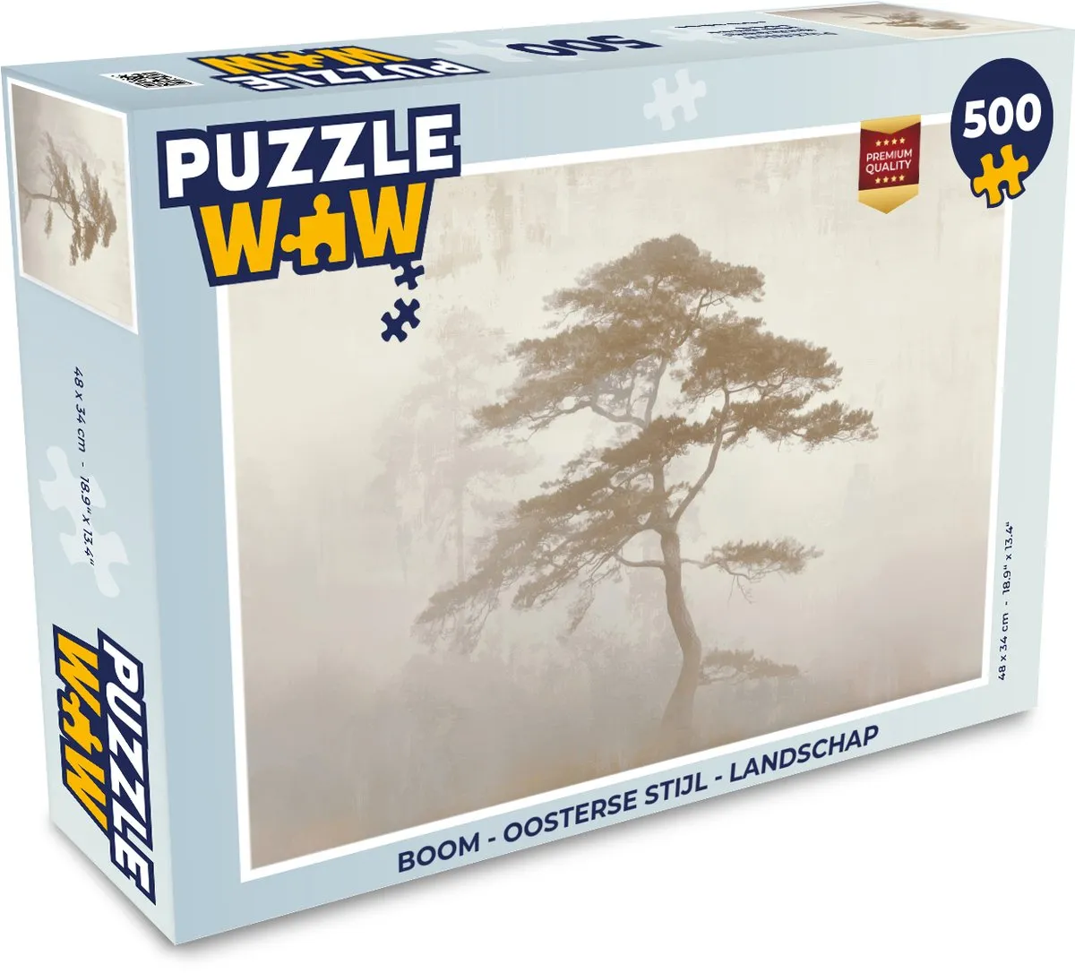 PuzzleWow Boom Landschap Legpuzzel 500 Stuks