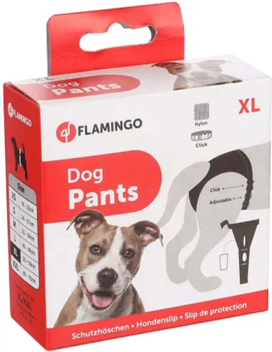 Flamingo Hondenslip Jolly - Zwart L