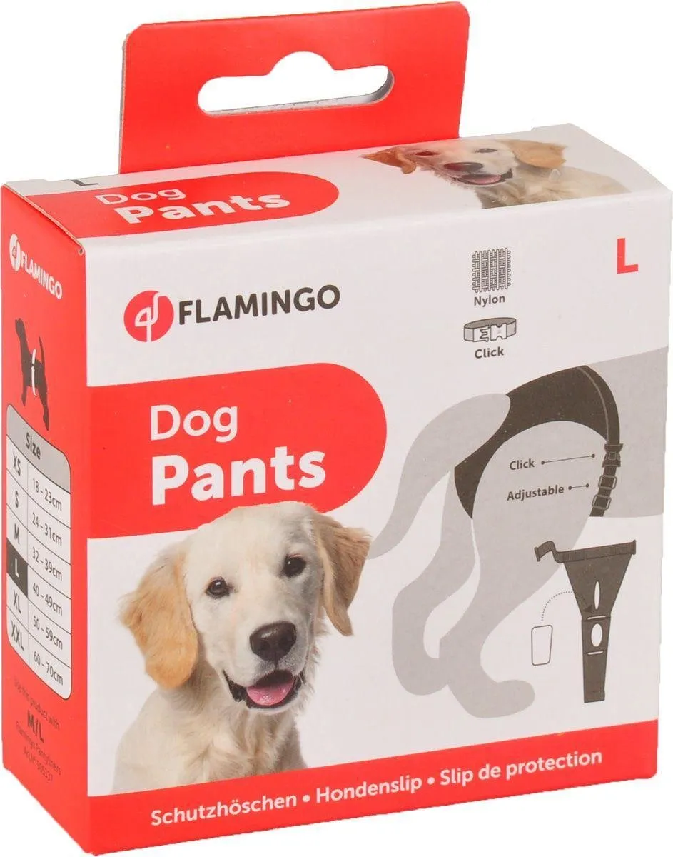 Flamingo Hondenslip Jolly - Zwart L
