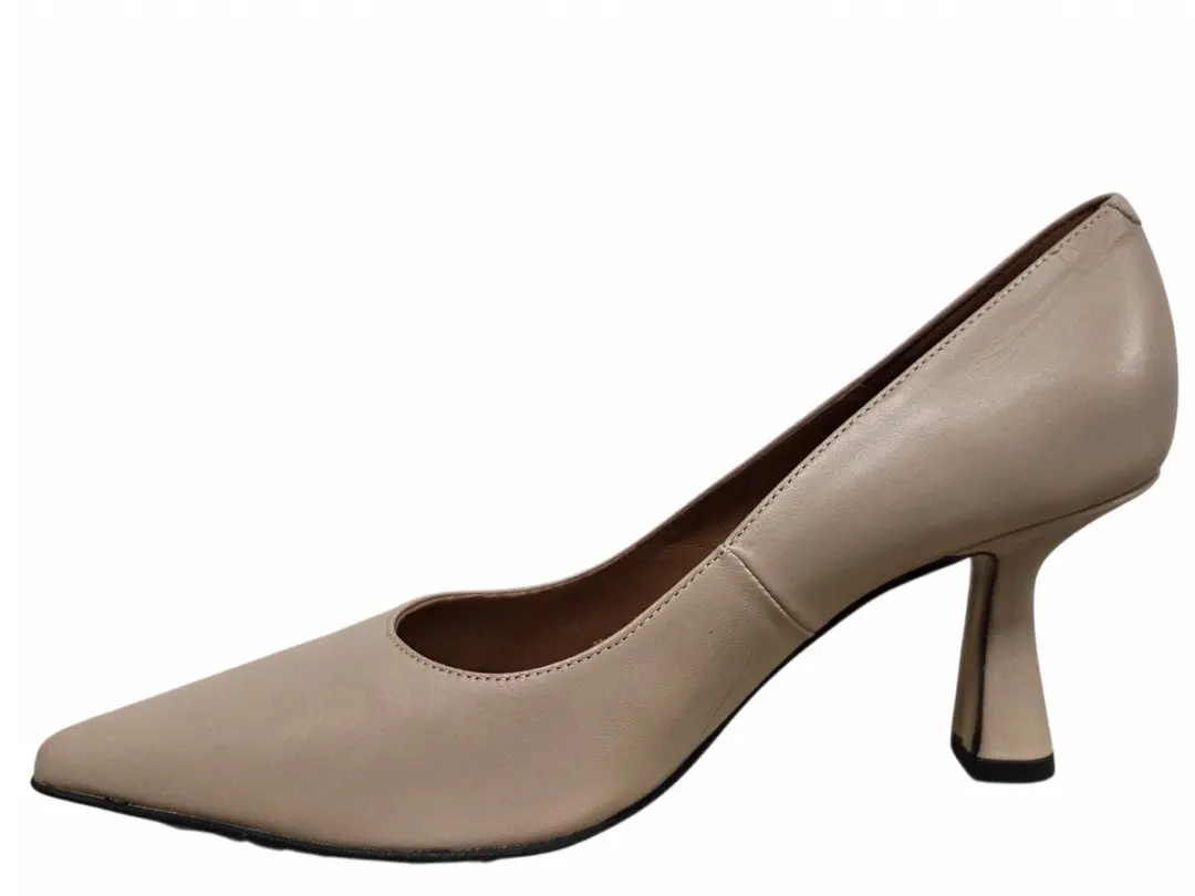 Angel Alarcon 26508 458F Volga Raw Pumps - Creme Leer 38 - afbeelding 4 van 4