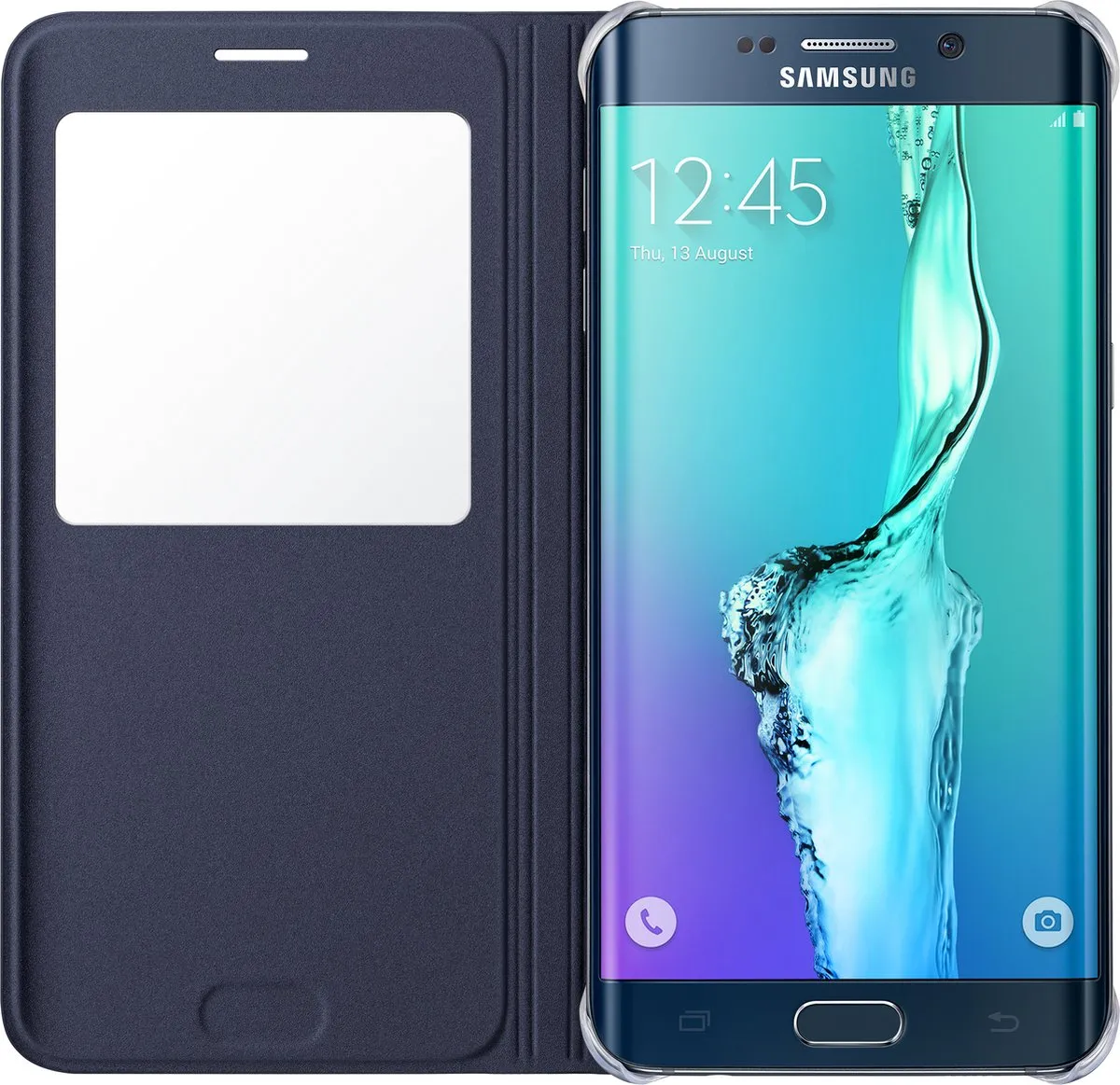 Samsung Galaxy S6 Edge+ S-View Cover EF-CG928PB - Blauw/Zwart