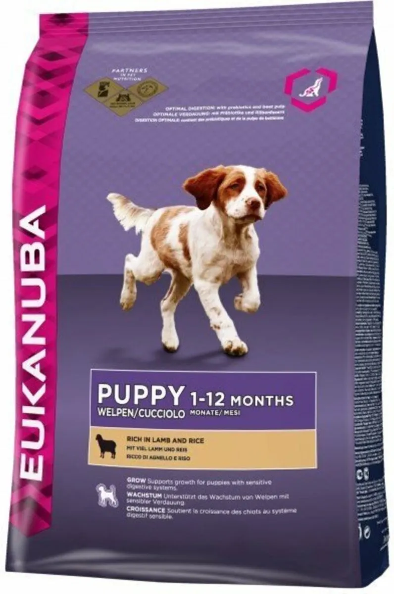 Eukanuba Dog Puppy & Junior All Breeds Lam & Rijst 12kg