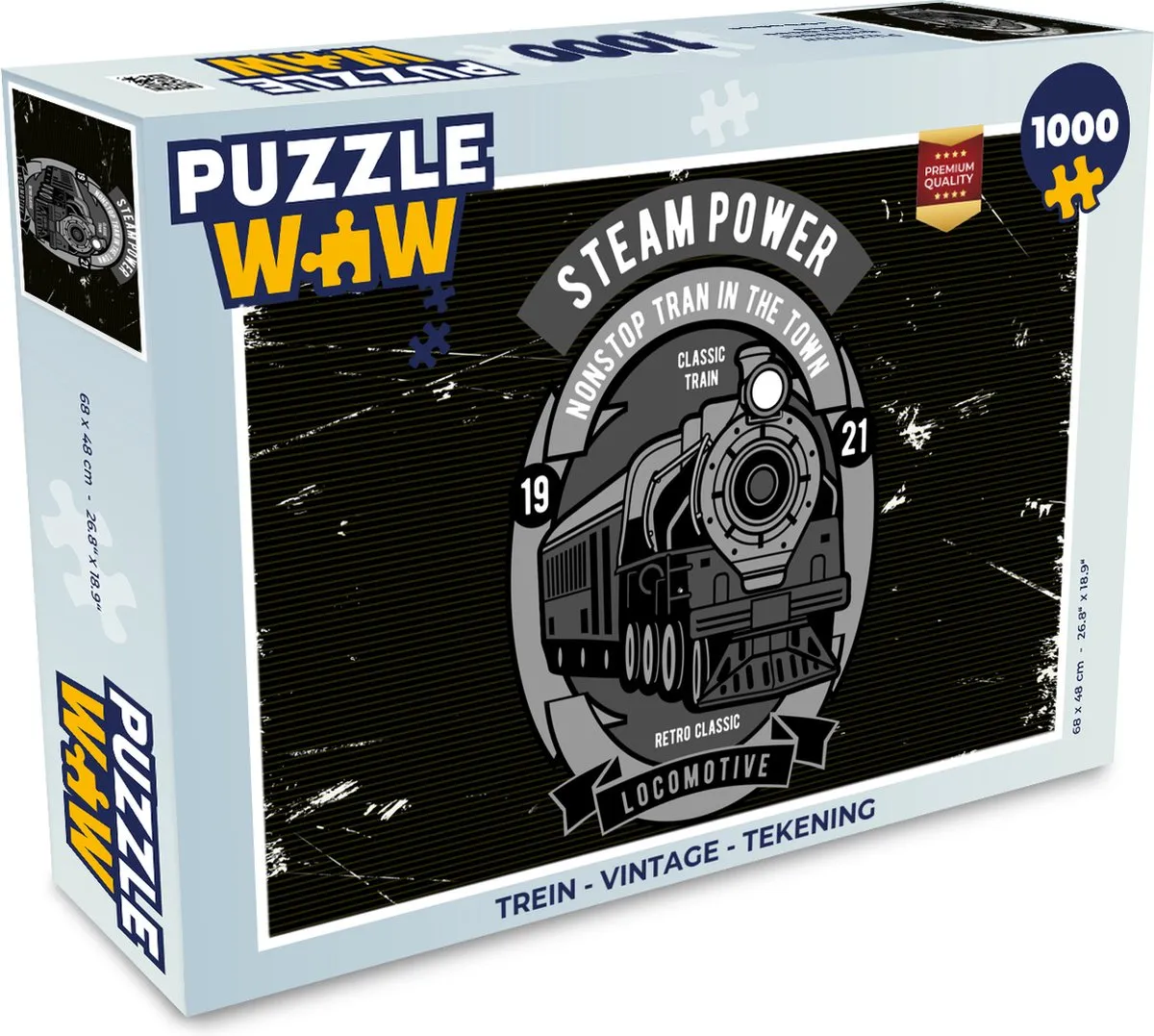 PuzzleWow Vintage Tekening Legpuzzel 1000 Stuks
