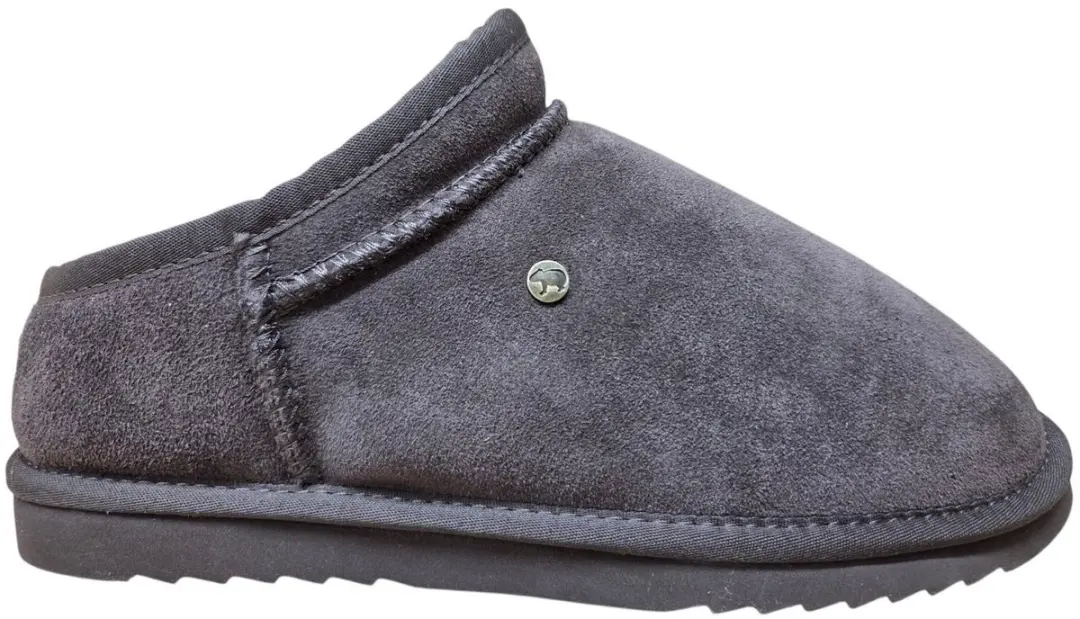 Warmbat Conner Men Suede Choco Pantoffels Half Open Sloffen Bruin Suede Heren