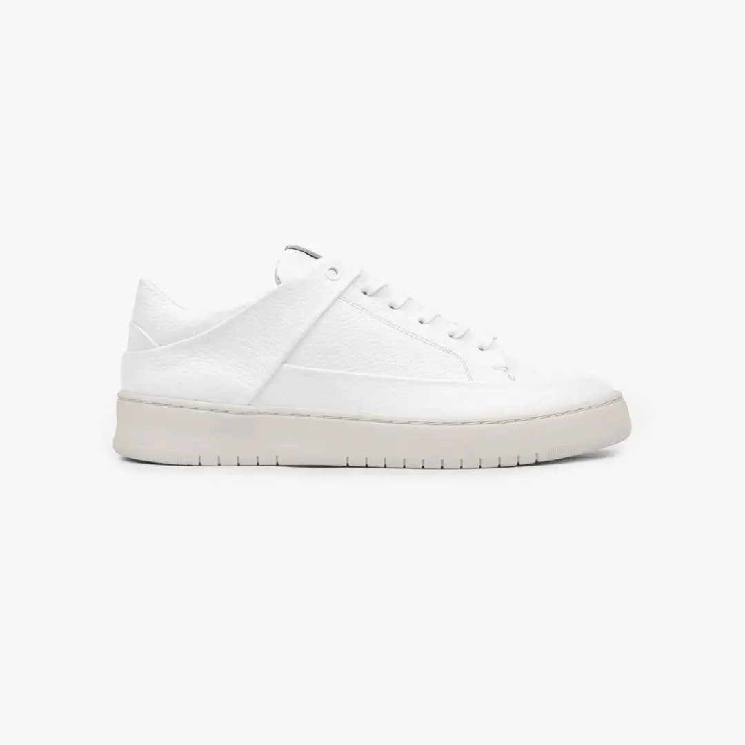 Bennet P4 Low White Leather Milled OWS