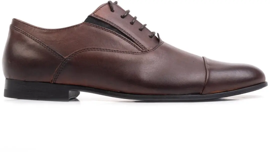 omnio-gusset-oxford-herenschoenen bruin leer