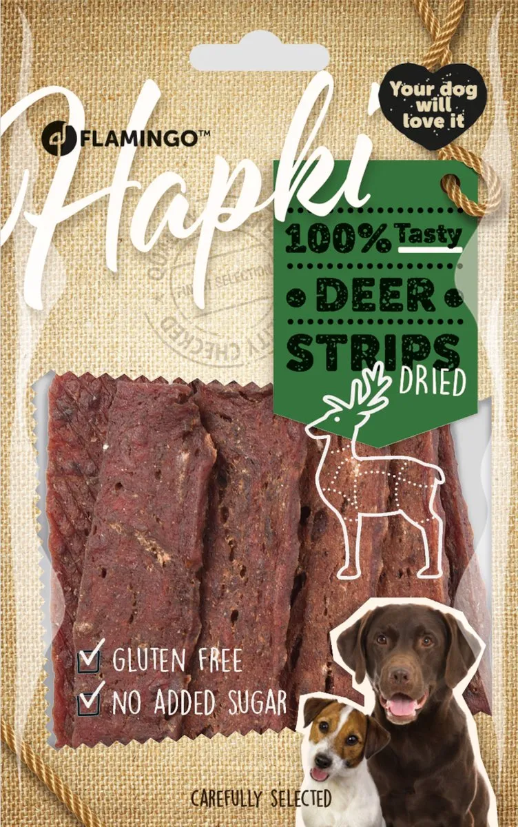 Flamingo Hapki Deer Strips 85g