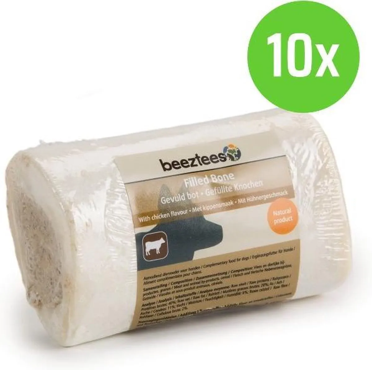 Beeztees Gevuld Bot Kip - 10 Stuks