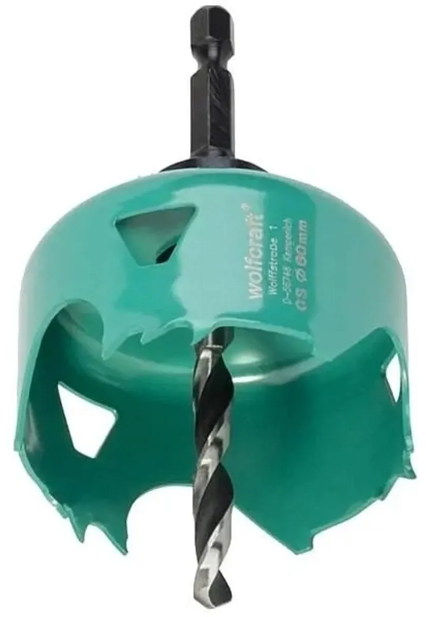 Wolfcraft Carbonstalen Gatenzaag Ø60mm
