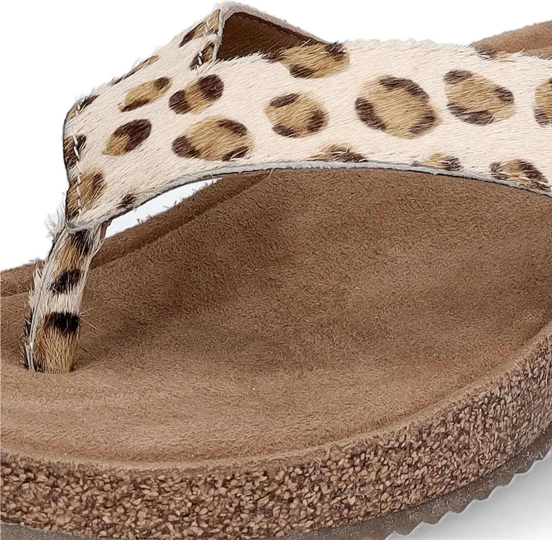 Leia Dames Slippers Ponyhaar Beige