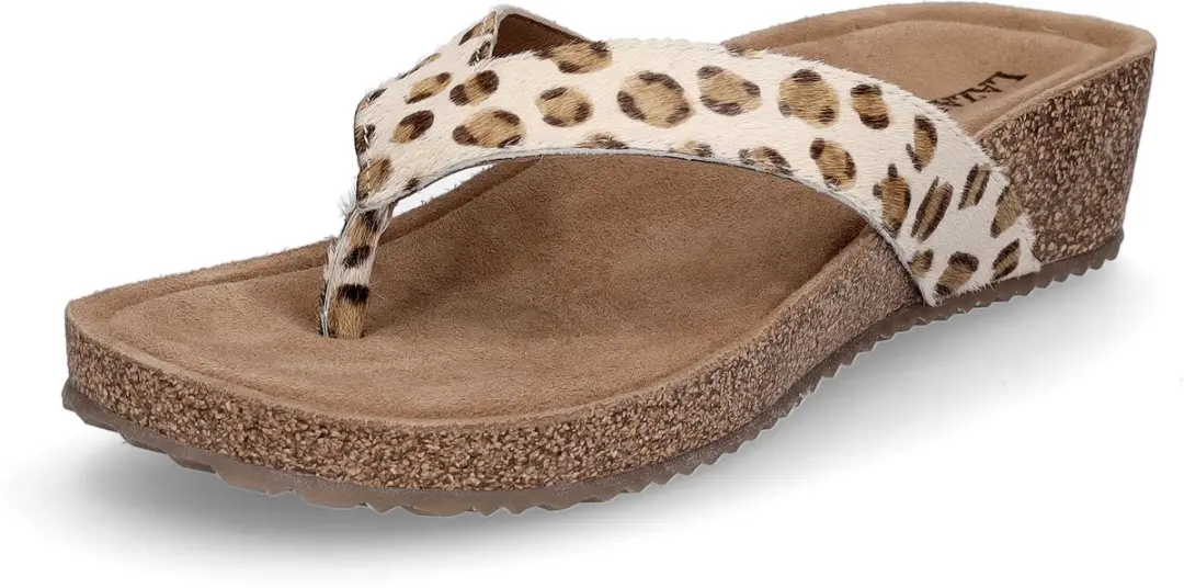 Leia Dames Slippers Ponyhaar Beige - afbeelding 2 van 6