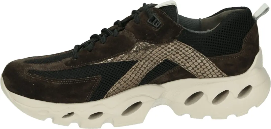 Durea 6309 H Lage sneakers - Bruin 38.5 - afbeelding 4 van 5