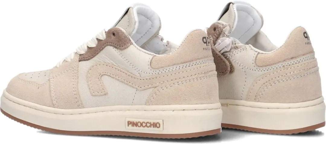 Pinocchio P1015 Jongens Sneakers - Beige Maat 28 - afbeelding 4 van 6