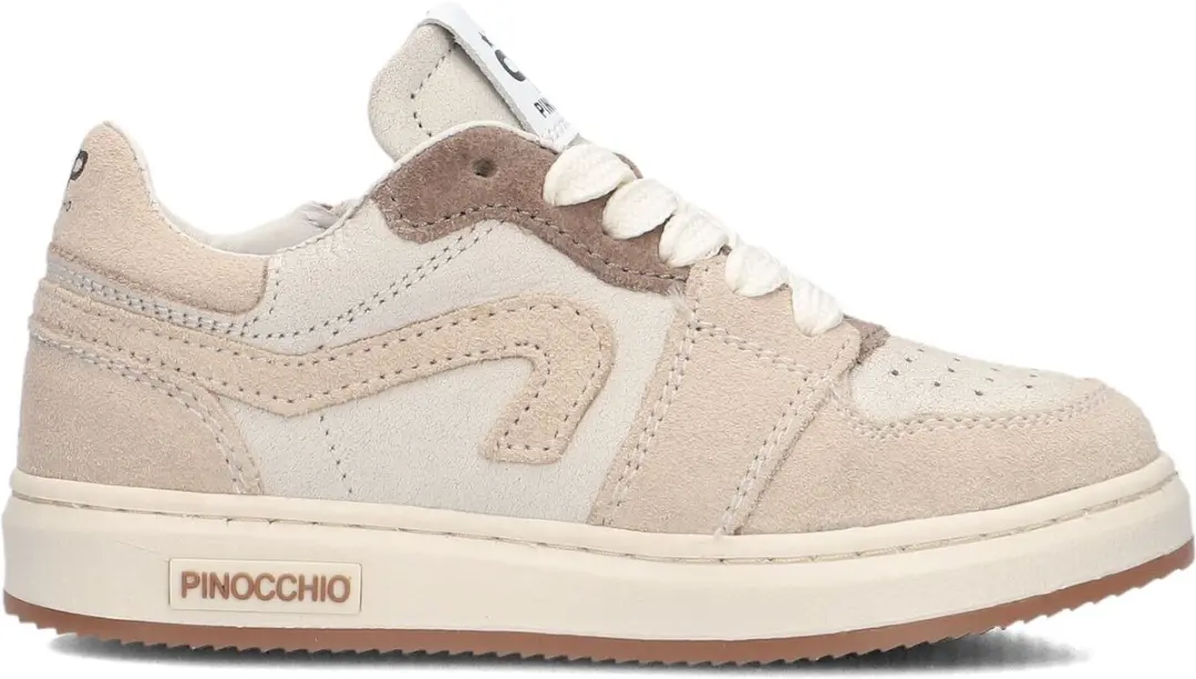Pinocchio P1015 Jongens Sneakers - Beige Maat 28