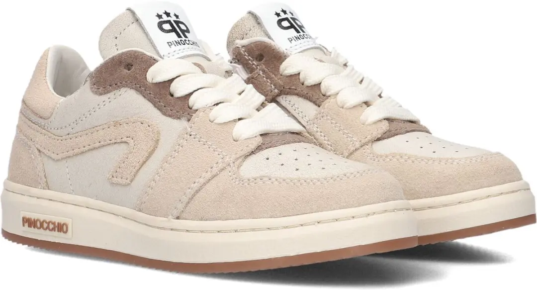 Pinocchio P1015 Jongens Sneakers - Beige Maat 28 - afbeelding 2 van 6