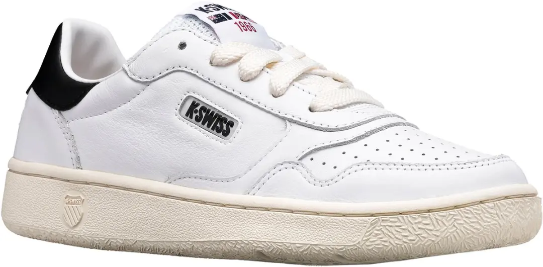 K-Swiss Heren Sneaker Slammcourt LTH Leder 07752-102-M Wit Zwart