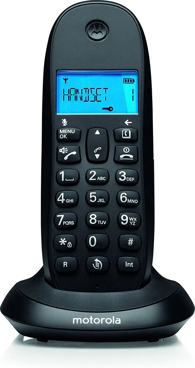 Motorola C1001CB DECT Telefoon - Blauw Display - 300mAh