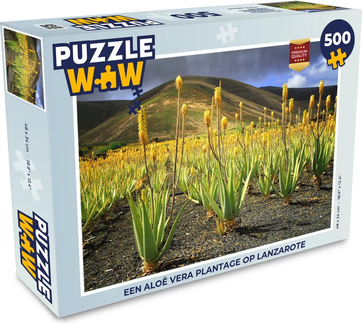 PuzzleWow Aloë Vera Plantage Lanzarote Legpuzzel 500 Stuks