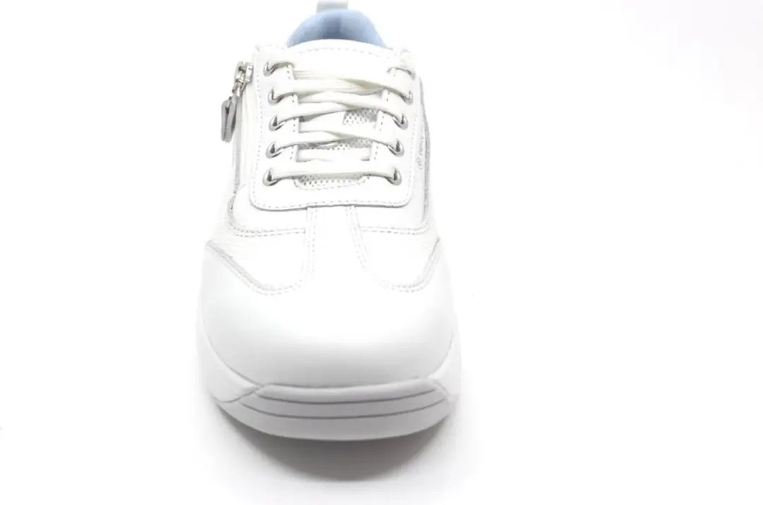 Joya Laura White sneaker - Witte sneaker met schokdempende PU zolen - afbeelding 3 van 4