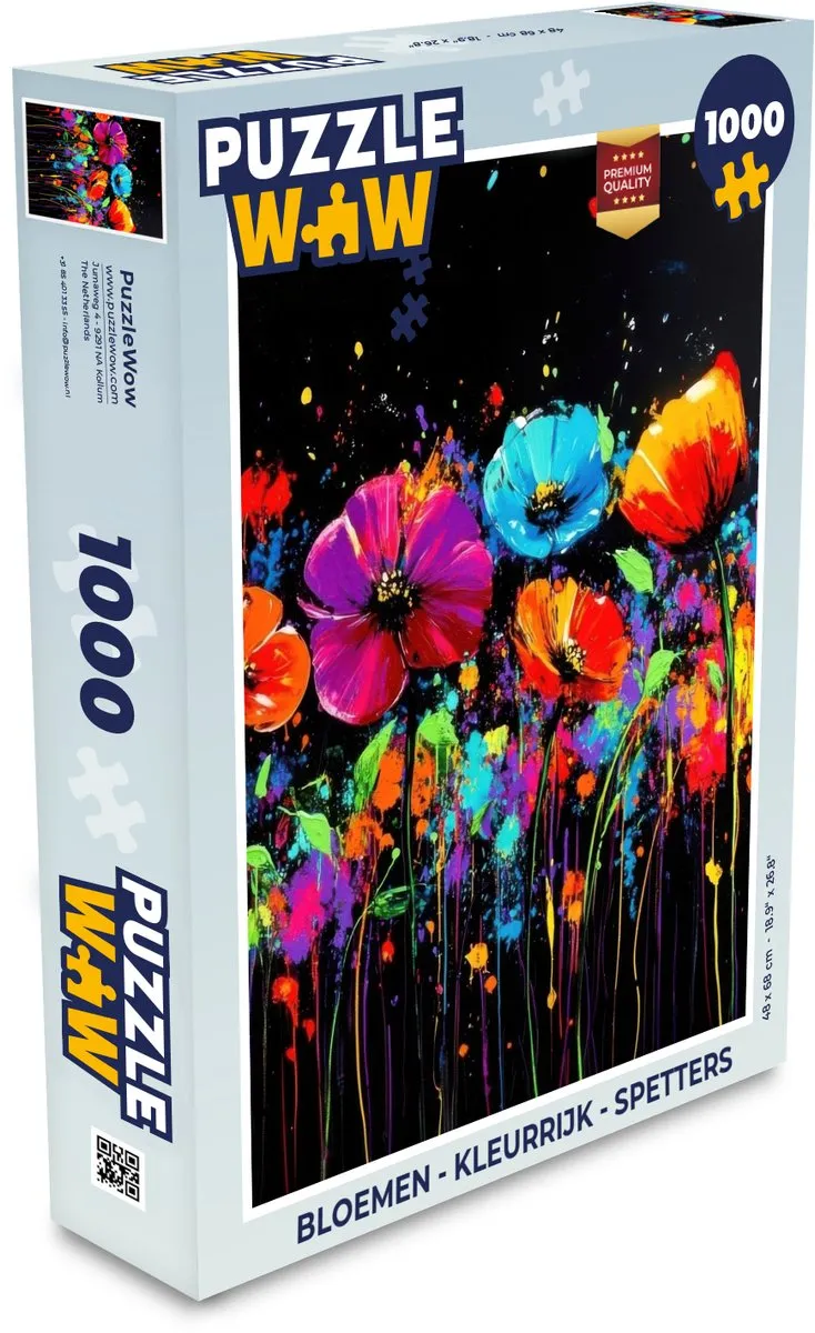 PuzzleWow Bloemen Legpuzzel 1000 Stuks