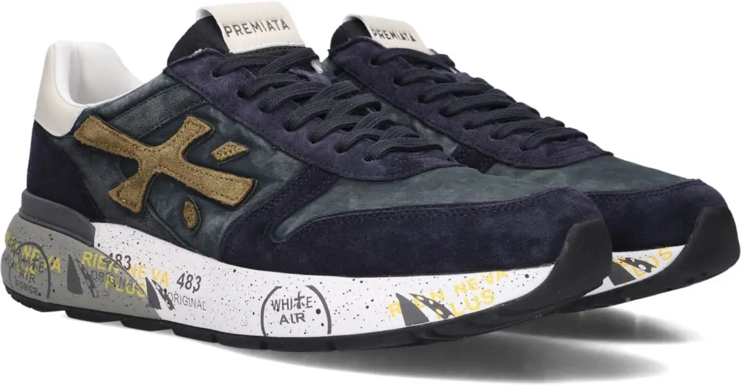 Premiata Mick Sneakers Heren Blauw 40 - afbeelding 3 van 6