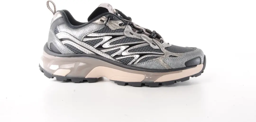 MRP dames sneaker Altitude mesh en leder grijs zilver