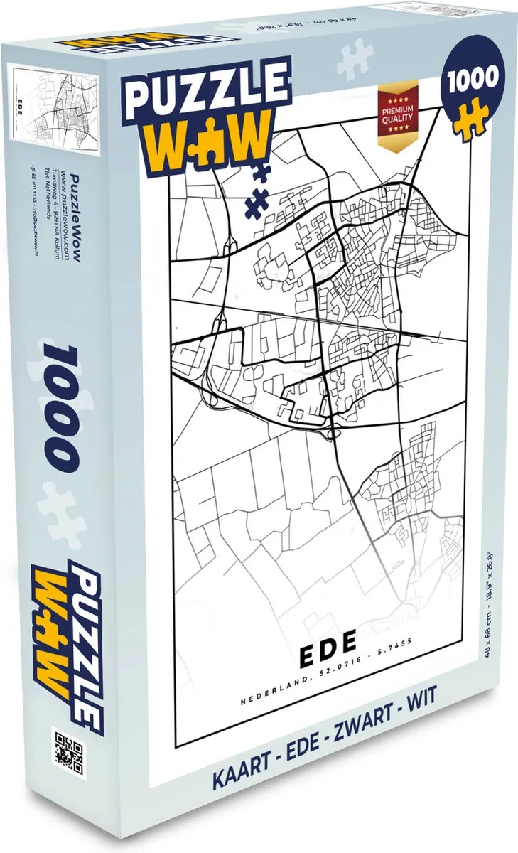 PuzzleWow Legpuzzel Ede 1000 Stuks